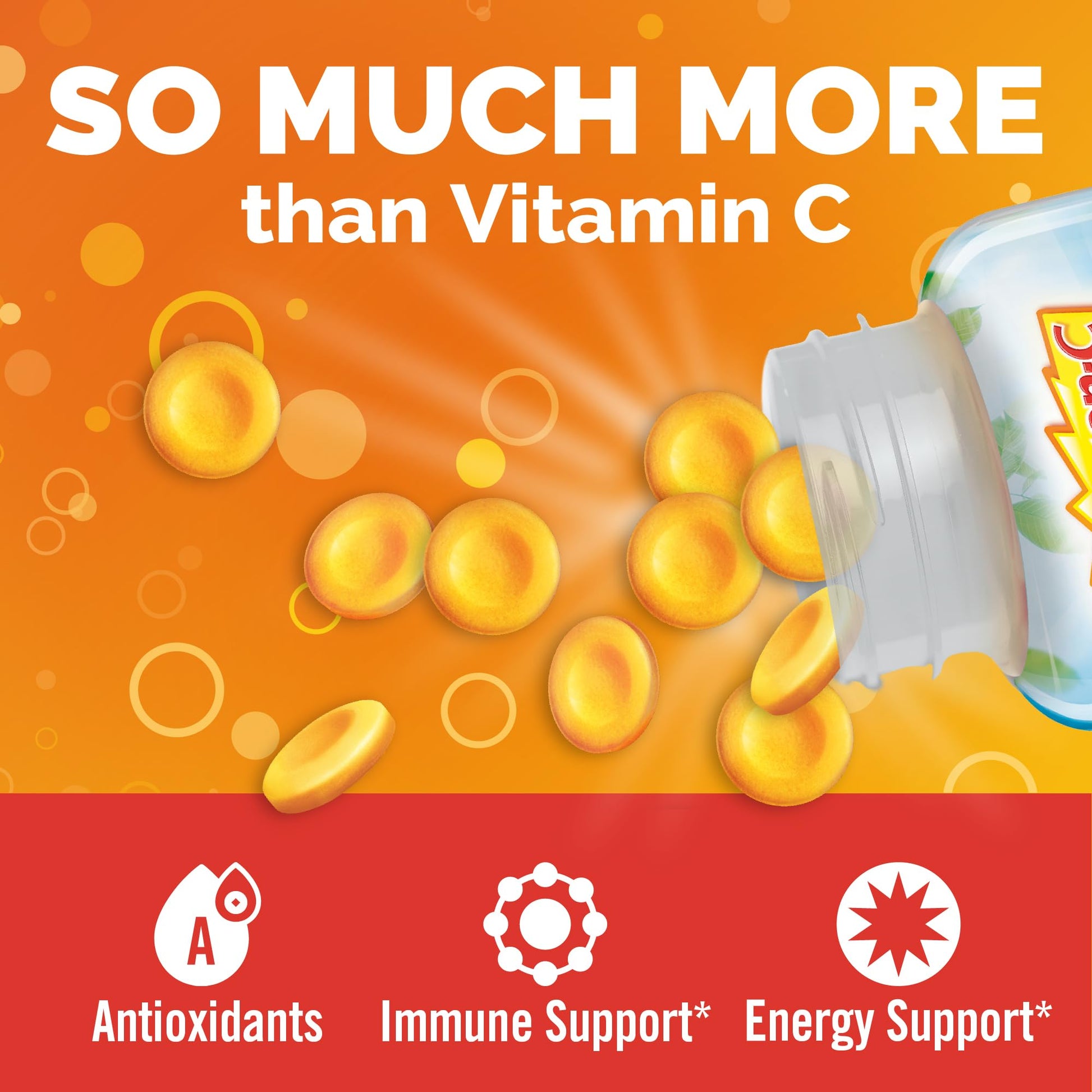Emergen-C Chewable Vitamin C 1000mg, With B Vitamins And Antioxidants Tablet (40 Count, Orange Blast Flavor), Dietary Supplement - PrimeBioHealth - canada supplements