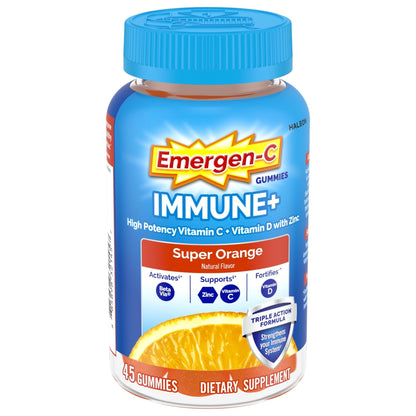 Emergen-C Immune+ Triple Action Immune Support Gummies, BetaVia (R), 1000mg Vitamin C, B Vitamins, Vitamin D and Antioxidants - PrimeBioHealth - canada supplements