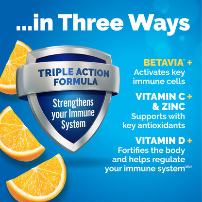 Emergen-C Immune+ Triple Action Immune Support Powder, BetaVia (R), 1000mg Vitamin C, B Vitamins, Vitamin D and Antioxidants - PrimeBioHealth - canada supplements
