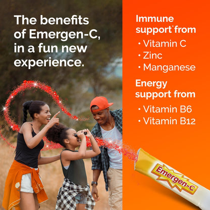 Emergen-C Kidz Crystals, On-the-Go Emergen-C Immune Support Supplement with Vitamin C, B Vitamins, Zinc and Manganese - PrimeBioHealth - canada supplements