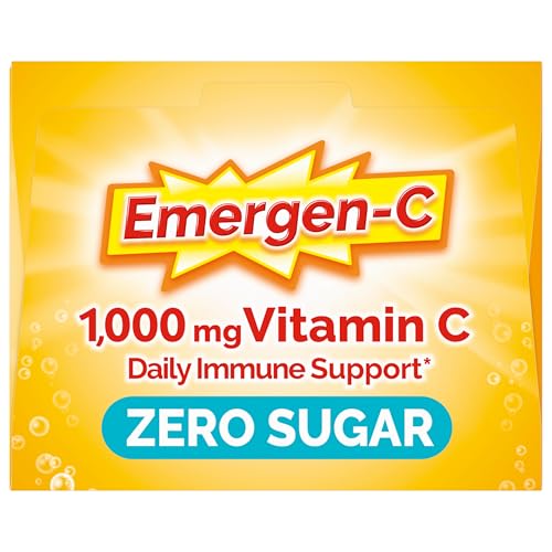 Emergen-C Zero Sugar 1000 mg Vitamin C Powder for Daily Immune Support Caffeine Free Vitamin C Supplements with Zinc and Manganese, B Vitamins and Electrolytes - PrimeBioHealth - canada supplements