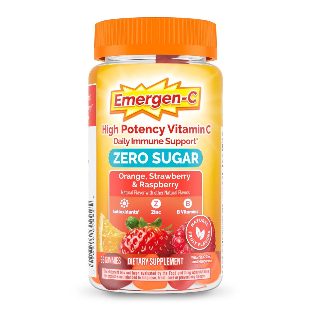 Emergen-C Zero Sugar Immune Support Adult Gummies 36 Count - PrimeBioHealth - canada supplements