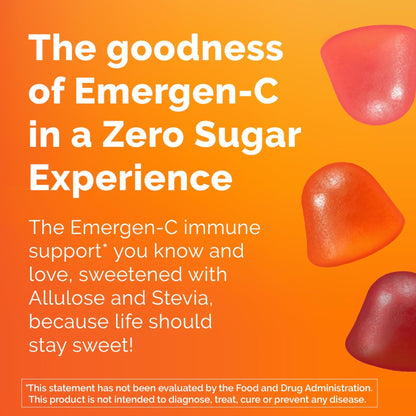 Emergen-C Zero Sugar Immune Support Adult Gummies 36 Count - PrimeBioHealth - canada supplements