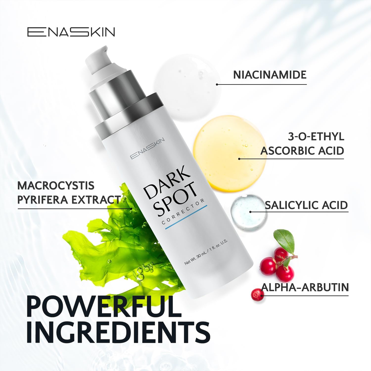 Enaskin Dark Spot Set - Serum & Soap Bars: Hyperpigmentation Body Treatment for Freckles Melasma Age Spot Sun Spot - Dark Spots Corrector Serum - PrimeBioHealth - canada supplements