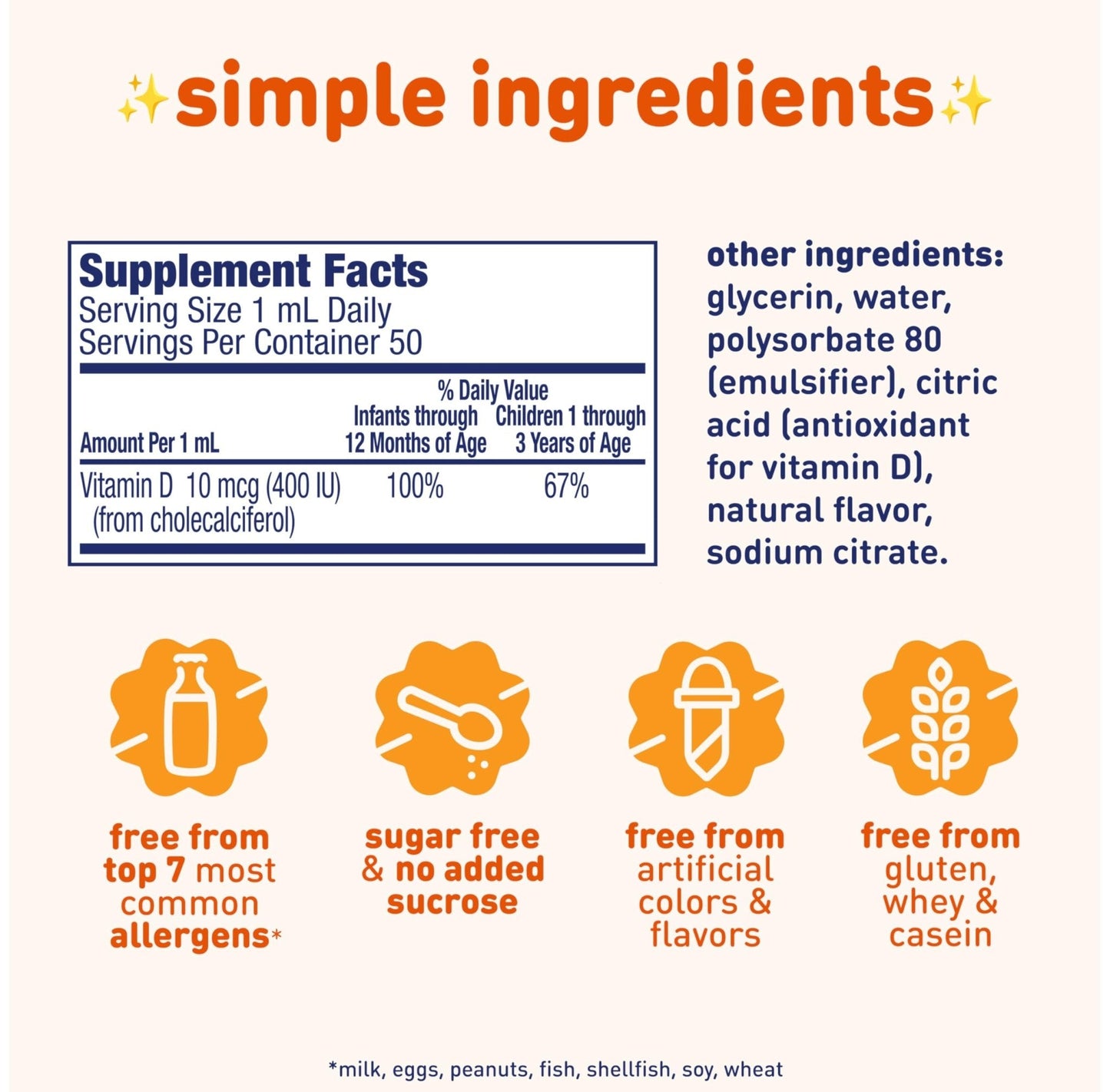 Enfamil Baby Vitamin D-Vi-Sol Liquid Supplement Drops for Infants, Supporting Strong Teeth & Bones in Newborn Babies, Easy-to-Use - PrimeBioHealth - canada supplements