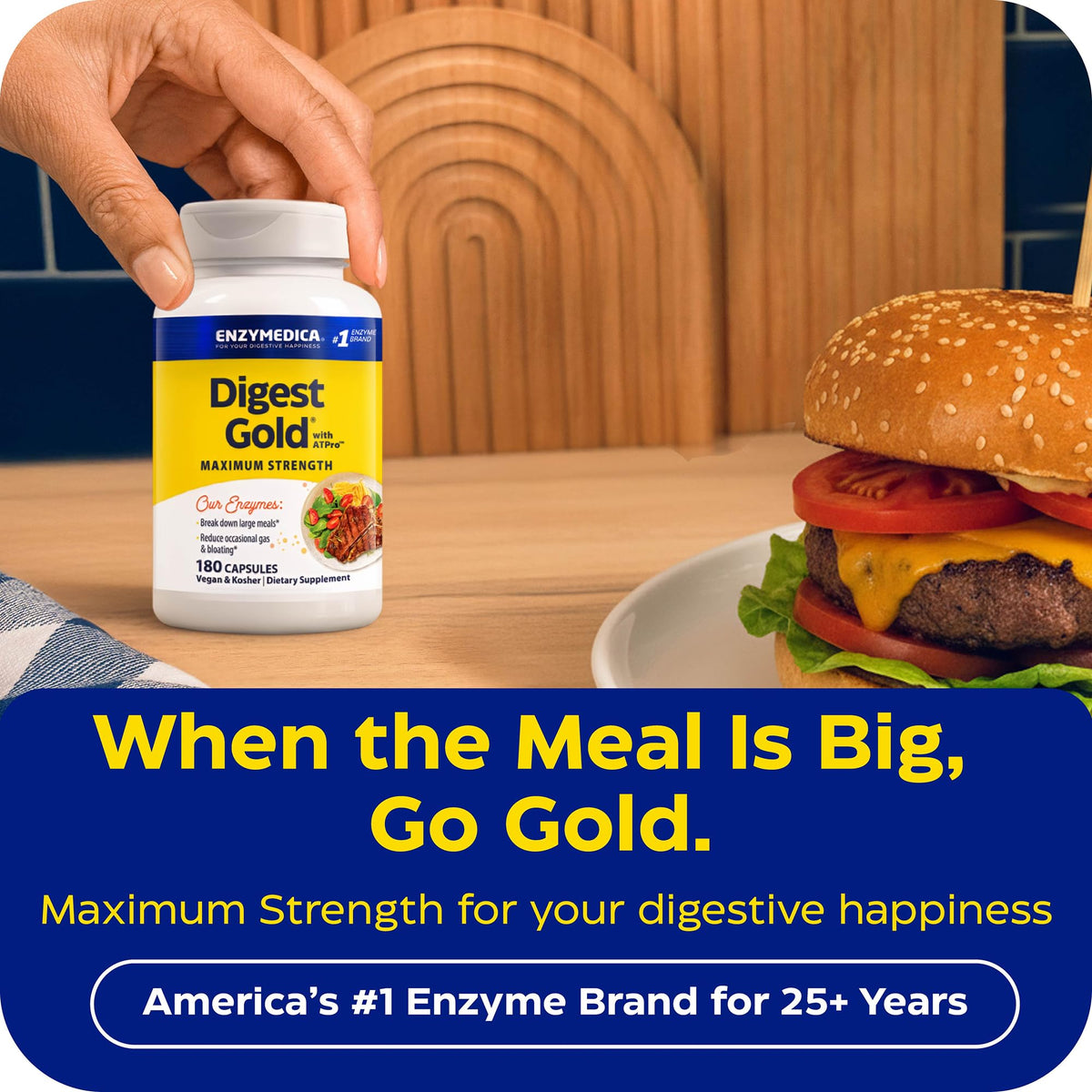 Enzymedica Digest Gold - Digestive Enzyme Supplement for Women & Men, Enzyme Capsules for Digestion, Gut Health Support, Helps Gas & Bloating, ATPro Energy Support, - PrimeBioHealth - canada supplements