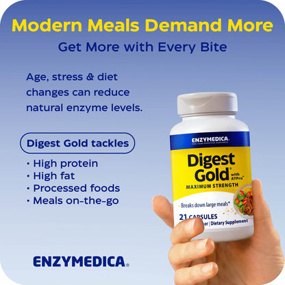 Enzymedica, Digest Gold to Go Pillbox, 21 Capsules - PrimeBioHealth - canada supplements