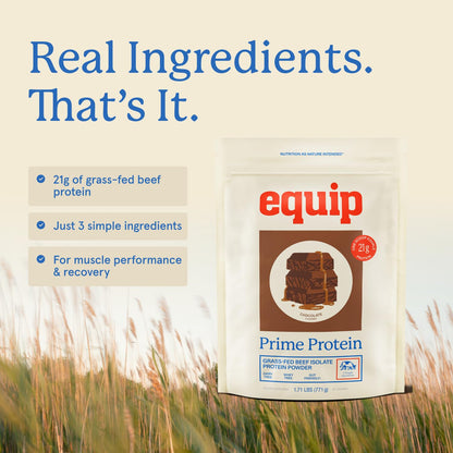 Equip Foods Prime Protein Powder | Clean, Grass Fed Beef Protein Powder | Carnivore Protein Isolate | Paleo, Keto Friendly | Gluten & Dairy Free | Helps Build & Repair Tissue - PrimeBioHealth - canada supplements