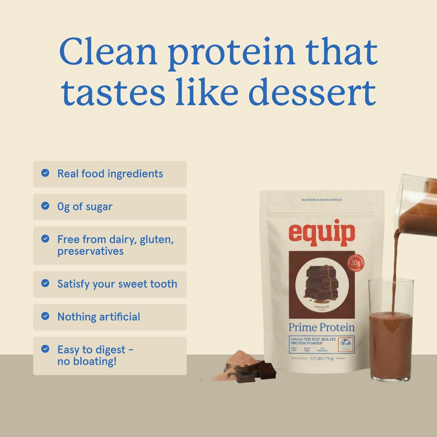 Equip Foods Prime Protein Powder | Clean, Grass Fed Beef Protein Powder | Carnivore Protein Isolate | Paleo, Keto Friendly | Gluten & Dairy Free | Helps Build & Repair Tissue - PrimeBioHealth - canada supplements