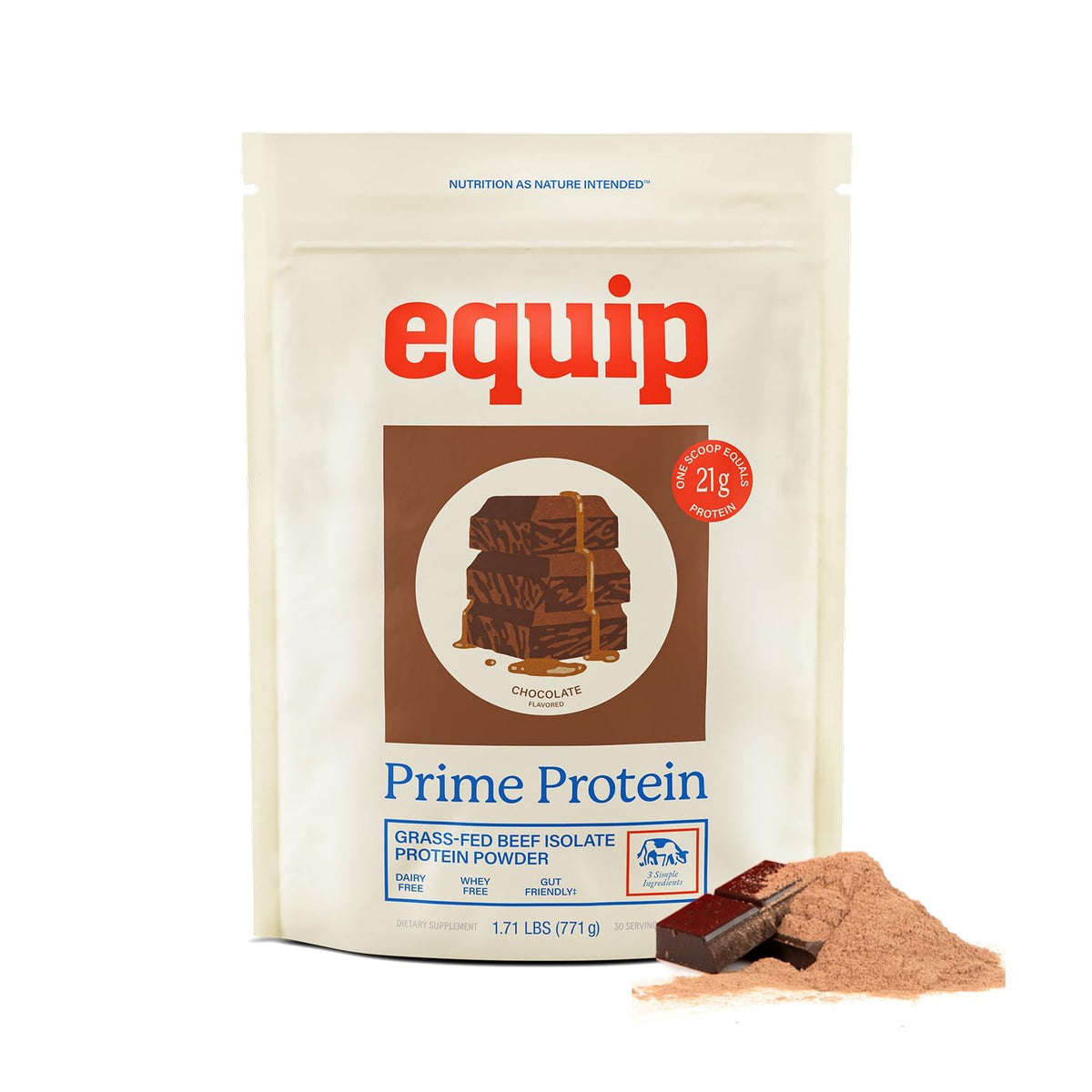 Equip Foods Prime Protein Powder | Clean, Grass Fed Beef Protein Powder | Carnivore Protein Isolate | Paleo, Keto Friendly | Gluten & Dairy Free | Helps Build & Repair Tissue - PrimeBioHealth - canada supplements