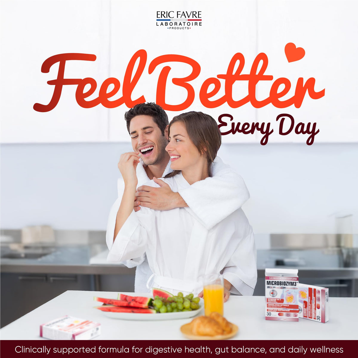 ERIC FAVRE Probiotics for Women Digestive Health – Triple Action with Prebiotics and Postbiotics, Reduces Bloating & Gas - PrimeBioHealth - canada supplements