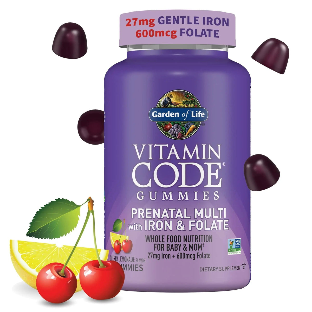 Essential Prenatal Gummy Vitamins for Women with Iron: Folate, Biotin, D3 & B12 + Probiotics for Digestion, Vitamin Code Multivitamin - PrimeBioHealth - canada supplements