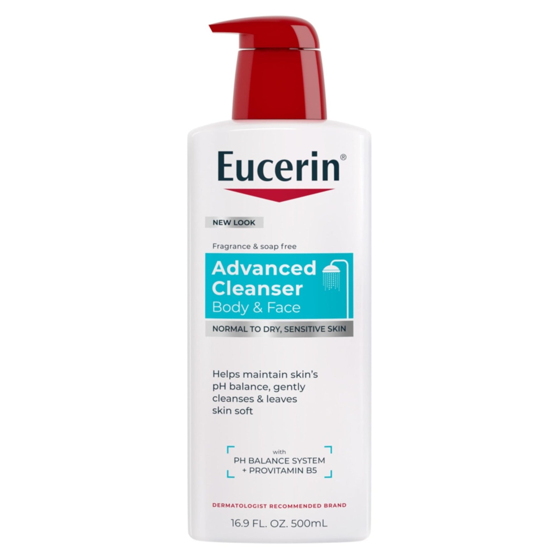Eucerin Advanced Cleansing Body & Face Cleanser - Fragrance & Soap Free for Dry, Sensitive Skin - 16.9 fl. oz Bottle - PrimeBioHealth - canada supplements