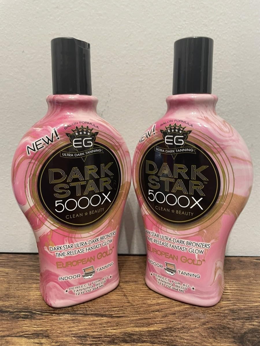 European Gold Dark Star 5000X Indoor Tanning Lotion for Tanning beds, 12 fl oz - PrimeBioHealth - canada supplements