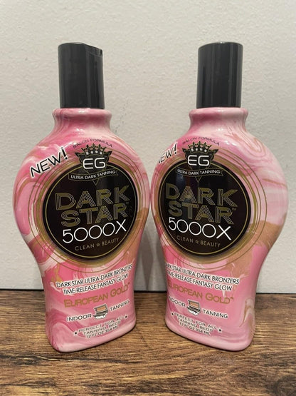 European Gold Dark Star 5000X Indoor Tanning Lotion for Tanning beds, 12 fl oz - PrimeBioHealth - canada supplements