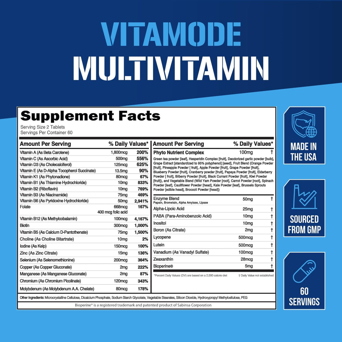 EVL Advanced Daily Multivitamin - Men's Multivitamin with Essential Minerals Phytonutrient Complex and VitaMode Active Mens Vitamins for Energy - PrimeBioHealth - canada supplements