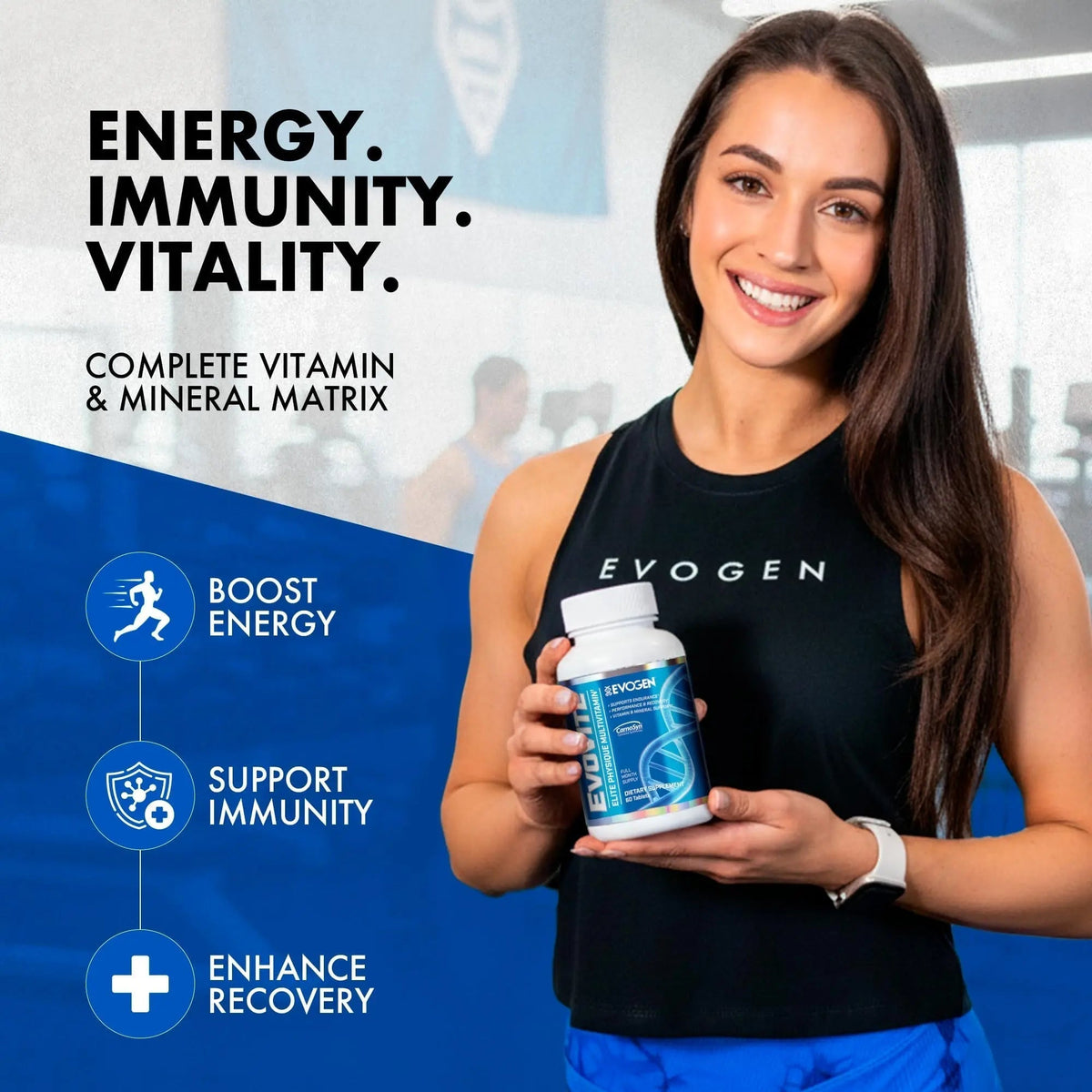 Evogen Evovite - Elite Physique Multivitamin for Women & Men | Advanced Formula for Endurance, Recovery, & Joint Health | - PrimeBioHealth - canada supplements