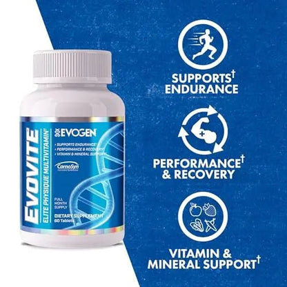 Evogen Evovite - Elite Physique Multivitamin for Women & Men | Advanced Formula for Endurance, Recovery, & Joint Health | - PrimeBioHealth - canada supplements