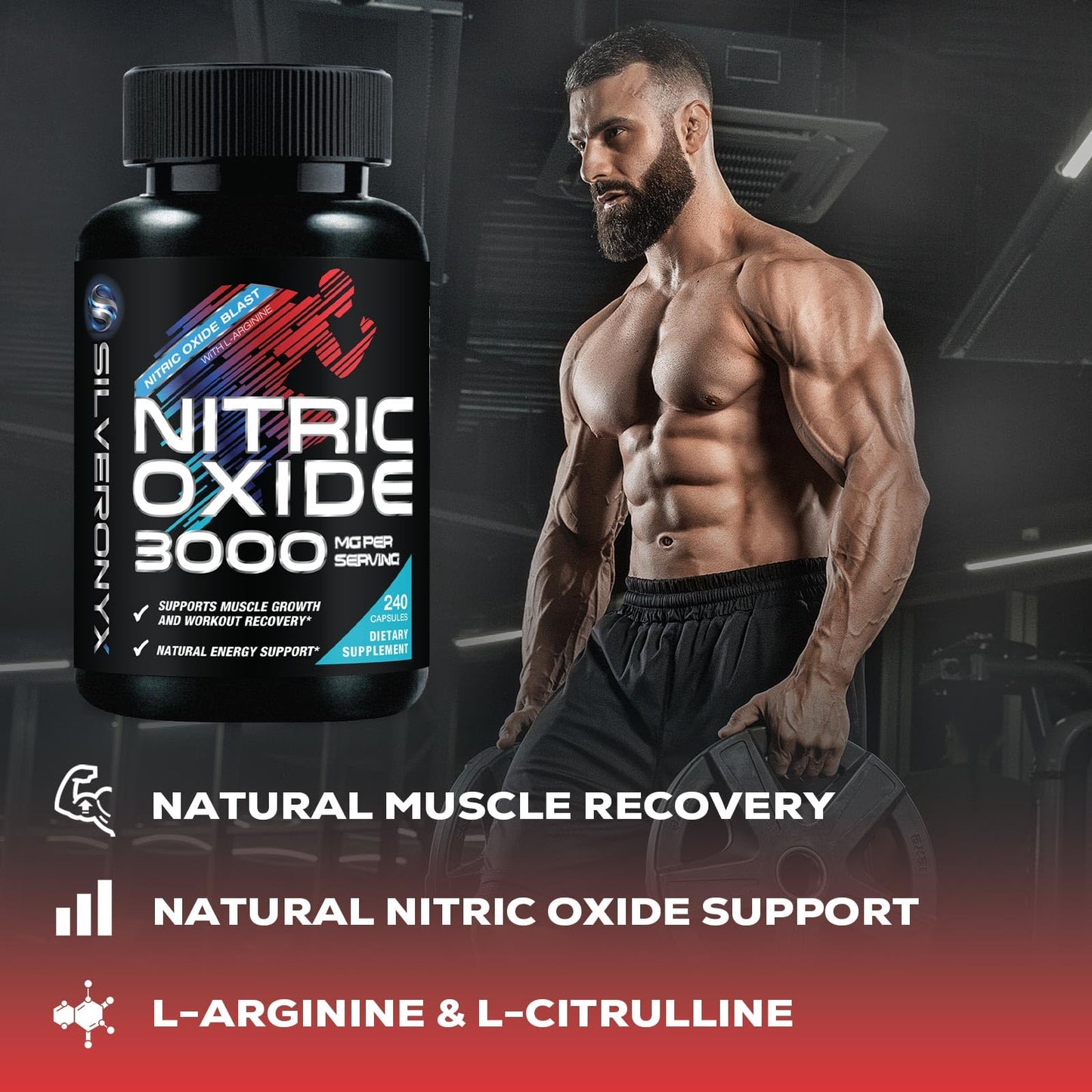 Extra Strength Nitric Oxide Booster - 3X Strength L-Arginine AKG & Citrulline Malate - Men & Women Premium Pre Workout Nitric Booster - Natural Energy & Muscle Support - PrimeBioHealth - canada supplements
