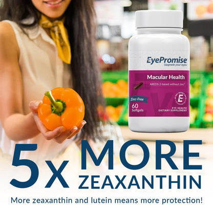EyePromise Macular Health Eye Vitamin - 60 Softgels, 30-Day Supply - Zinc-Free Eye Health Support with Zeaxanthin, - PrimeBioHealth - canada supplements
