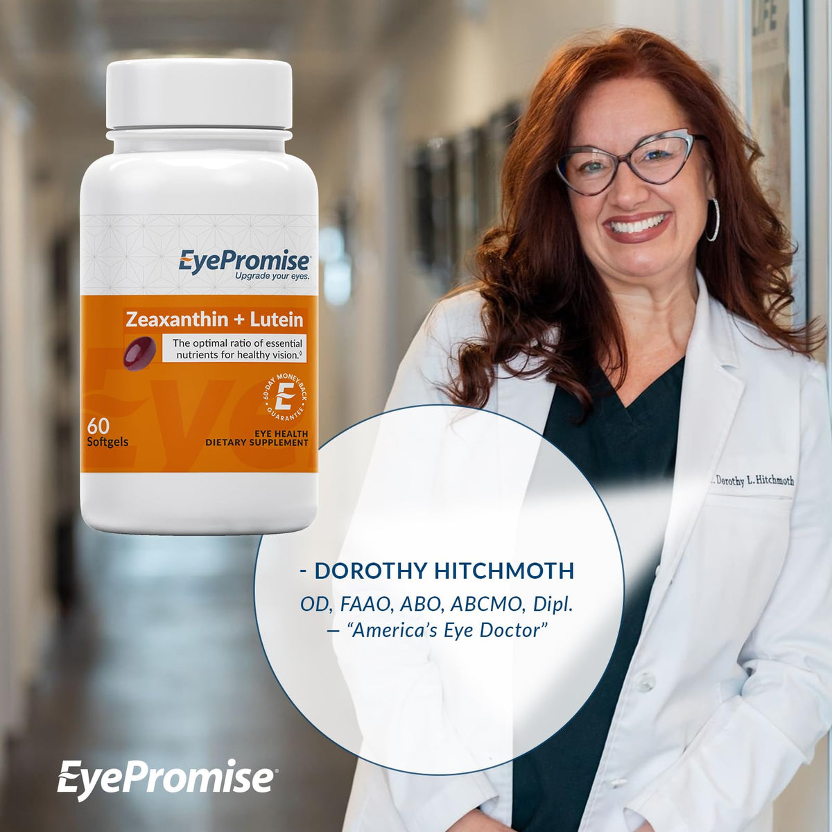 EyePromise Zeaxanthin + Lutein Eye Vitamin - 60 Softgels Capsules Made with Natural Ingredients for Diets Including Gluten Free and Vegetarian - PrimeBioHealth - canada supplements