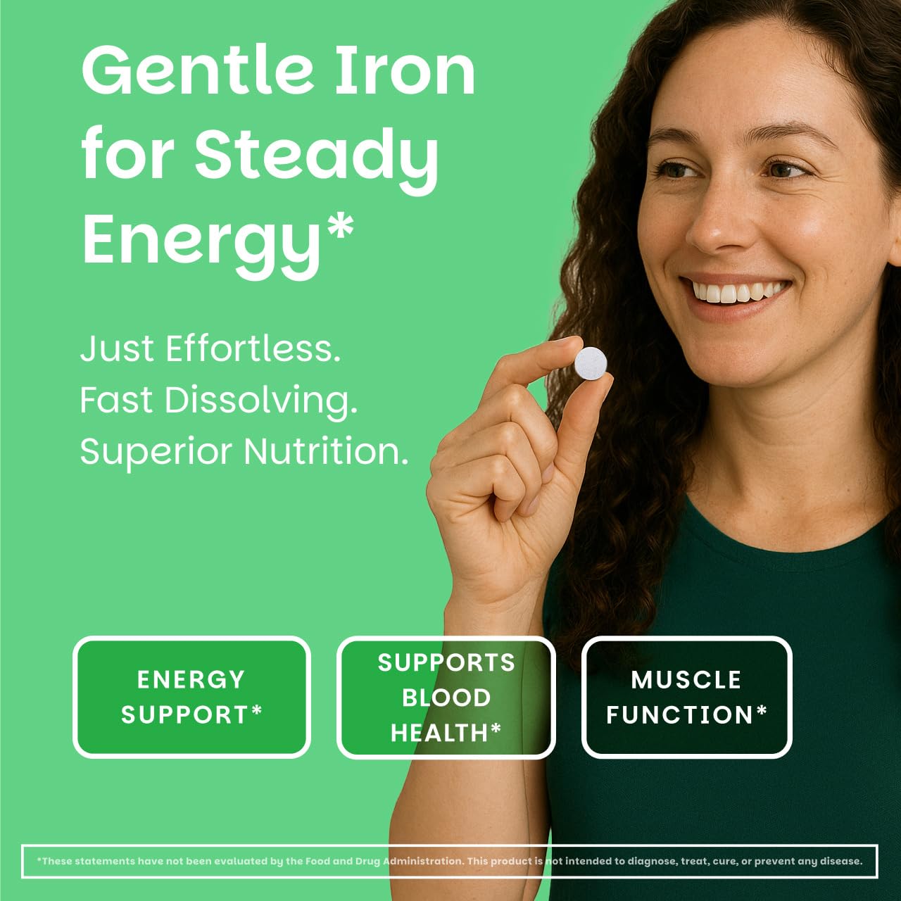 EZ Melts Iron - Supplement for Daily Energy & Iron Support - with Vitamin C - No Artificial Flavors - Non-GMO & Vegan - Zesty Orange - PrimeBioHealth - canada supplements