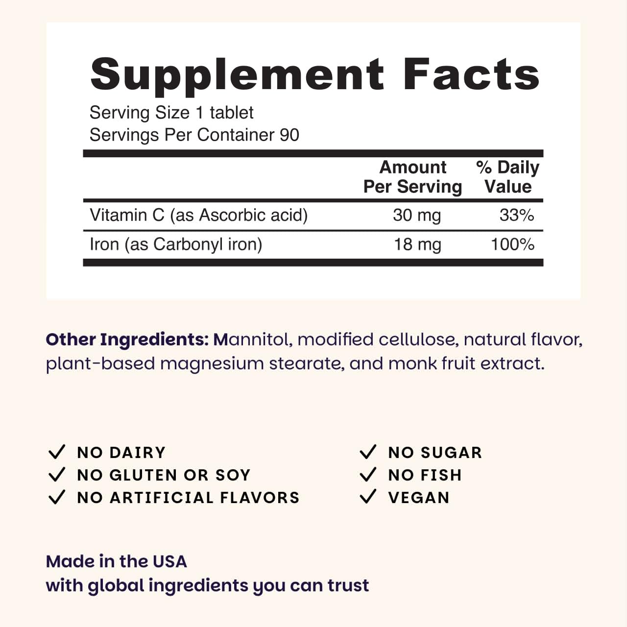 EZ Melts Iron - Supplement for Daily Energy & Iron Support - with Vitamin C - No Artificial Flavors - Non-GMO & Vegan - Zesty Orange - PrimeBioHealth - canada supplements