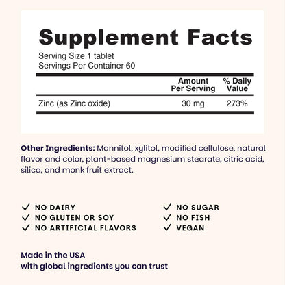 EZ Melts Zinc - Supplement for Immune, Digestive & Skin Health Support - Non-GMO, Vegan & Gluten-Free - Blueberry Blast - PrimeBioHealth - canada supplements
