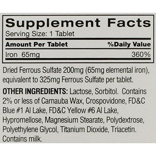 Feosol Original Iron Supplement Tablets, Non-heme, 65mg Iron per Pill, 1 Per Day, 120ct, 4 Month Supply, for Energy and Immune System Support, Made in USA - PrimeBioHealth - canada supplements
