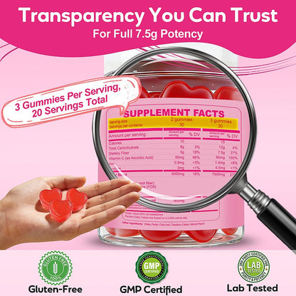 Fiber Gummies 7500mg, Probiotics & Digestive Enzymes, Sugar-Free, Vegan & Gluten-Free Supplement for Gut Health, Bloating Support & Regularity) - PrimeBioHealth - canada supplements