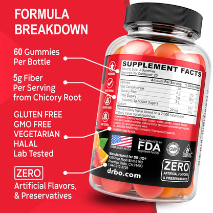 Fiber Gummies for Adults & Kids - Tasty Gummy Prebiotic Fiber Supplement, Max Digestive - PrimeBioHealth - canada supplements