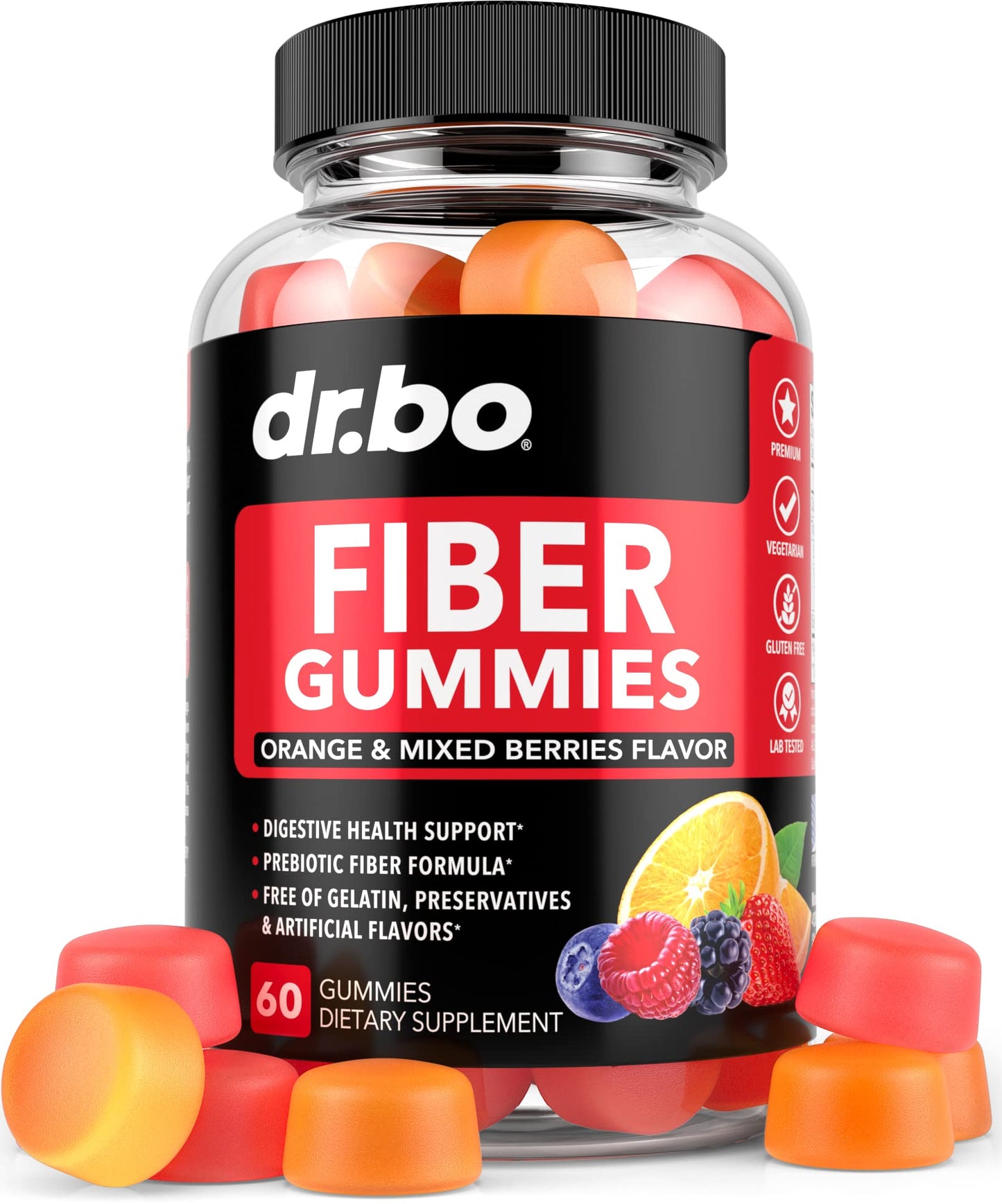 Fiber Gummies for Adults & Kids - Tasty Gummy Prebiotic Fiber Supplement, Max Digestive - PrimeBioHealth - canada supplements