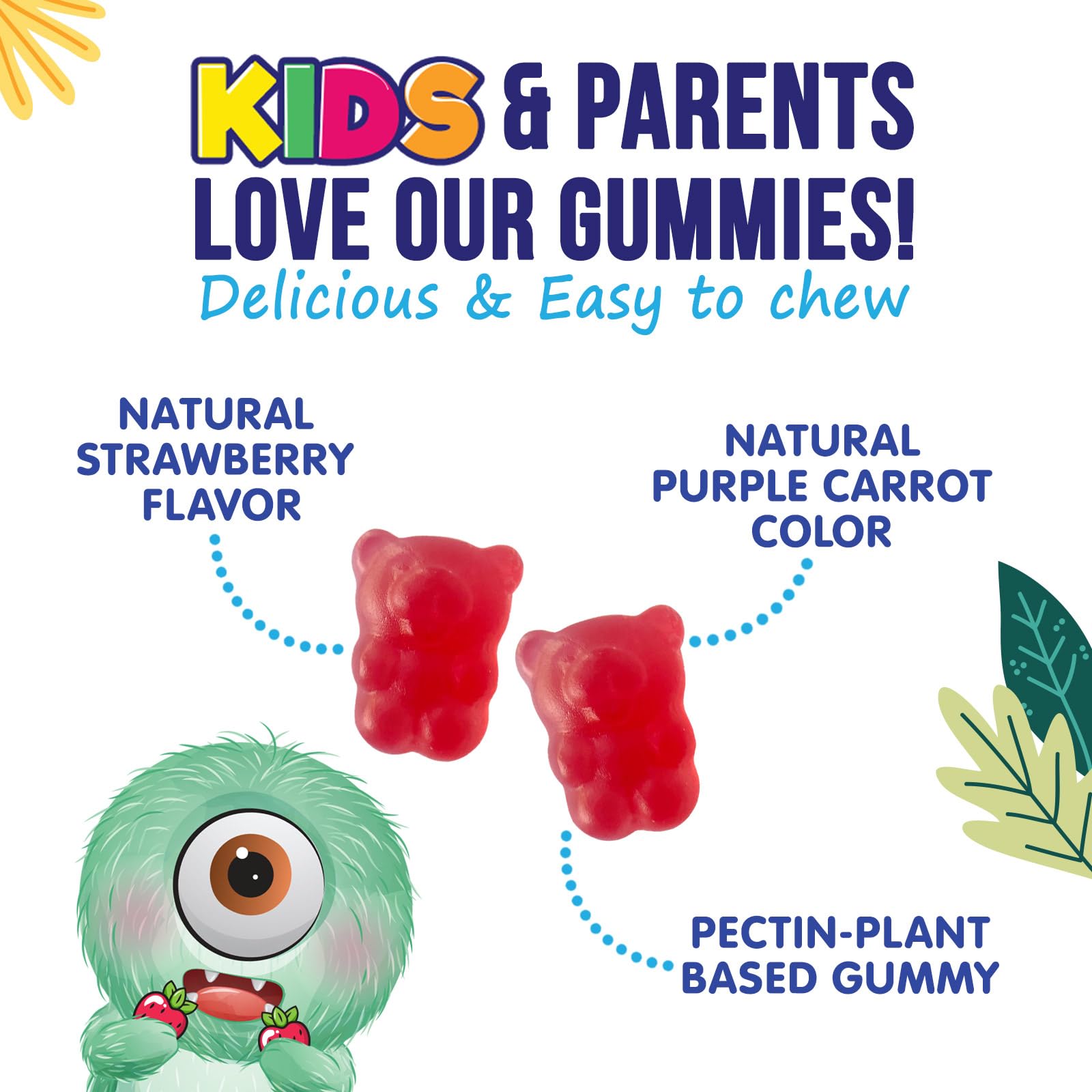 Fiber Gummies for Kids 4g Per Serving - Daily Fiber Gummy Supplement for Kids - Soluble Inulin Prebiotic Gummy for Digestive Health Support - Plant-Based Regularity - PrimeBioHealth - canada supplements