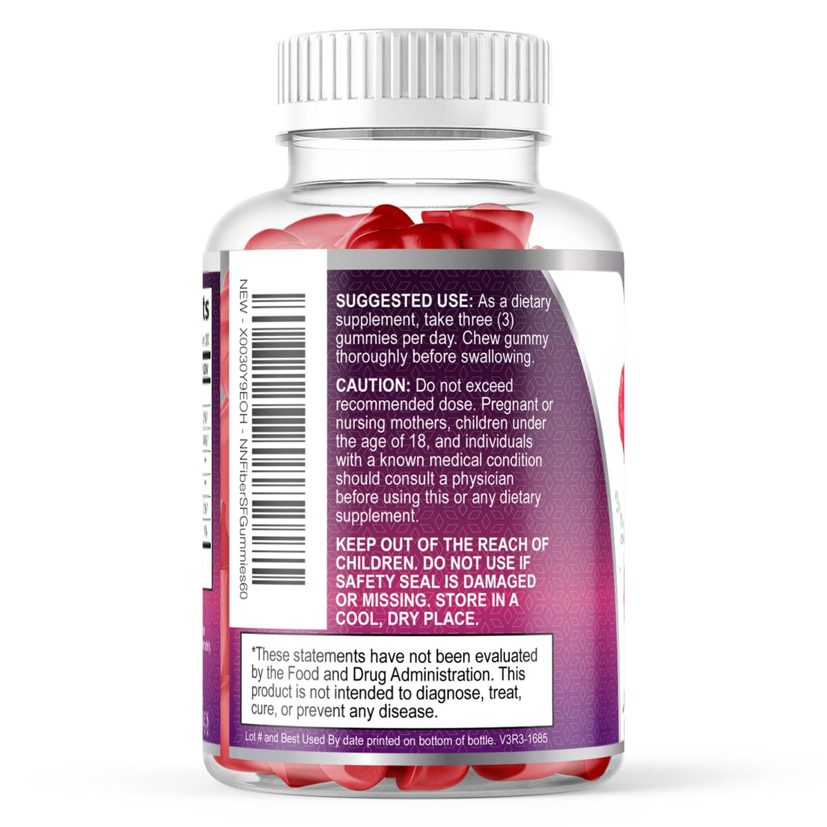 Fiber Gummies – Sugar Free Prebiotic Plant-Based Fiber 4g per Serving Supplement - Improved Soluble Formula Supports Digestive Health & Regularity - Non-GMO, - PrimeBioHealth - canada supplements