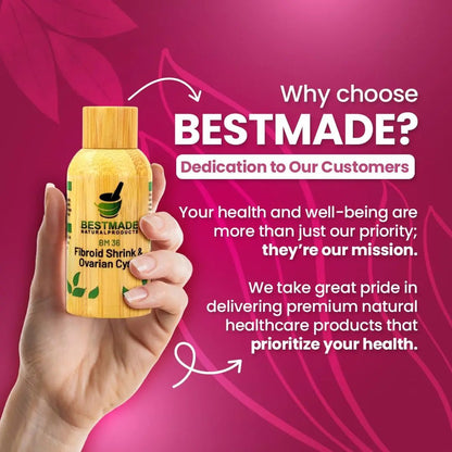 Fibroid Shrink & Ovarian Cysts BM36 - Helps Shrink Fibroids and Ovarian Cysts, Balance Estrogen Levels and Prevent Regrowth, Support for Menstrual Pain and Painful Intercourse, 30 mL Drops | Bestmade - PrimeBioHealth - canada supplements