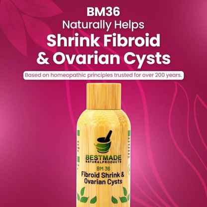 Fibroid Shrink & Ovarian Cysts BM36 - Helps Shrink Fibroids and Ovarian Cysts, Balance Estrogen Levels and Prevent Regrowth, Support for Menstrual Pain and Painful Intercourse, 30 mL Drops | Bestmade - PrimeBioHealth - canada supplements