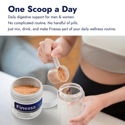 Finessa Digestive Probiotic Drink - 2in1 Digestive Health, Liver Cleanse Detox & Repair | Constipation, Gas and Bloating Relief | Gut Health Blend with Prebiotics & Probiotics - PrimeBioHealth - canada supplements