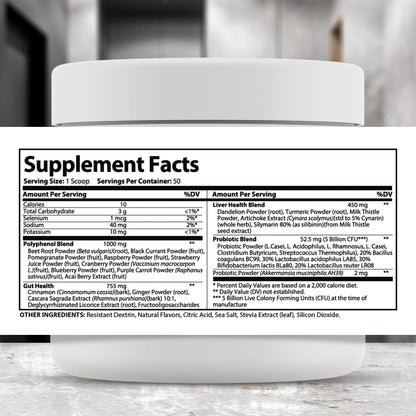 Finessa Digestive Probiotic Drink - 2in1 Digestive Health, Liver Cleanse Detox & Repair | Constipation, Gas and Bloating Relief | Gut Health Blend with Prebiotics & Probiotics - PrimeBioHealth - canada supplements