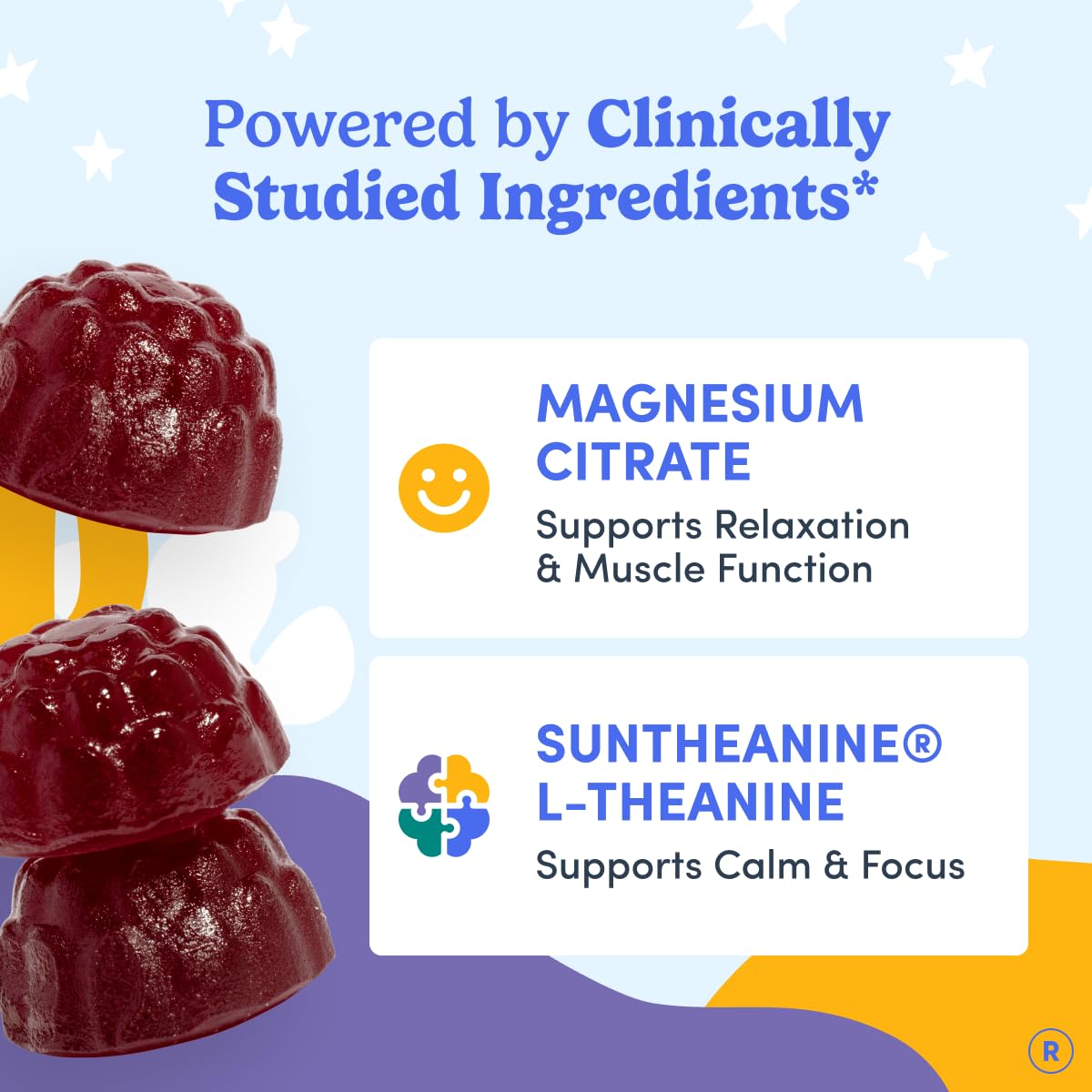 FIRST DAY Kids Magnesium Citrate Gummies (Ages 4+) with No Melatonin | Calm Kids Magnesium Gummies | Bedtime Supplement for Better Sleep with Suntheanine - PrimeBioHealth - canada supplements