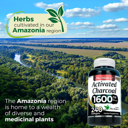 FITO MEDIC'S Lab | Activated Charcoal | 240 caps | Activated Charcoal Pills - PrimeBioHealth - canada supplements