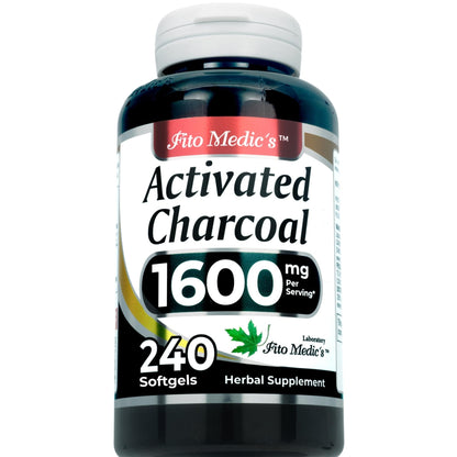 FITO MEDIC'S Lab | Activated Charcoal | 240 caps | Activated Charcoal Pills - PrimeBioHealth - canada supplements