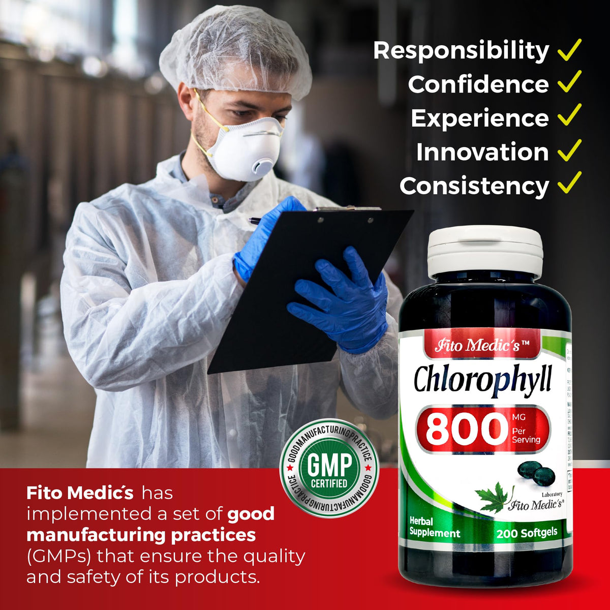 FITO MEDIC'S Lab Chlorophyll Supplement, 200 Softgels, Chlorophyll Capsules - PrimeBioHealth - canada supplements