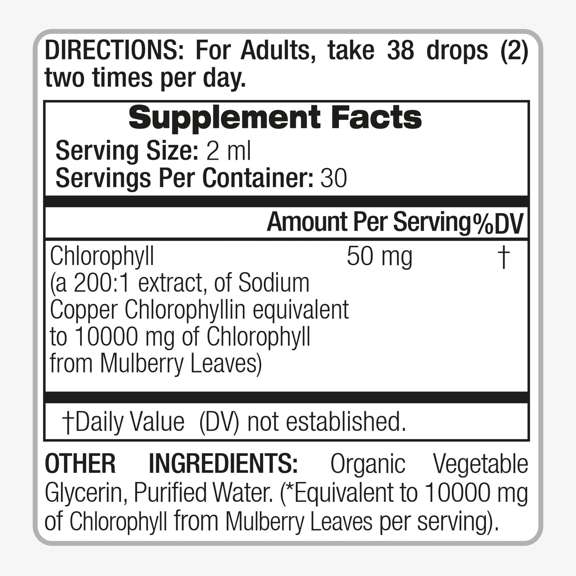 FITO MEDIC'S Lab | Liquid Chlorophyll | Chlorophyll Liquid Drops | 50 mg 200:1 Ratio Extract per Serving. - PrimeBioHealth - canada supplements
