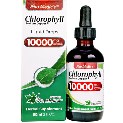 FITO MEDIC'S Lab | Liquid Chlorophyll | Chlorophyll Liquid Drops | 50 mg 200:1 Ratio Extract per Serving. - PrimeBioHealth - canada supplements