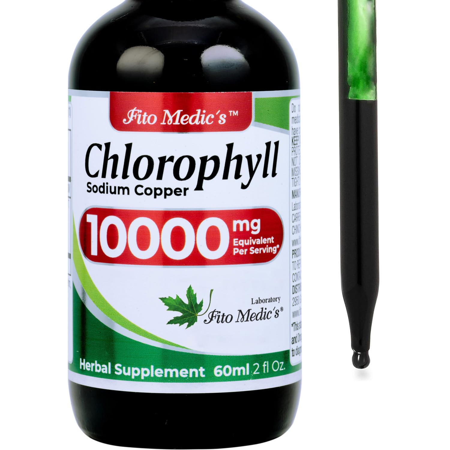 FITO MEDIC'S Lab | Liquid Chlorophyll | Chlorophyll Liquid Drops | 50 mg 200:1 Ratio Extract per Serving. - PrimeBioHealth - canada supplements