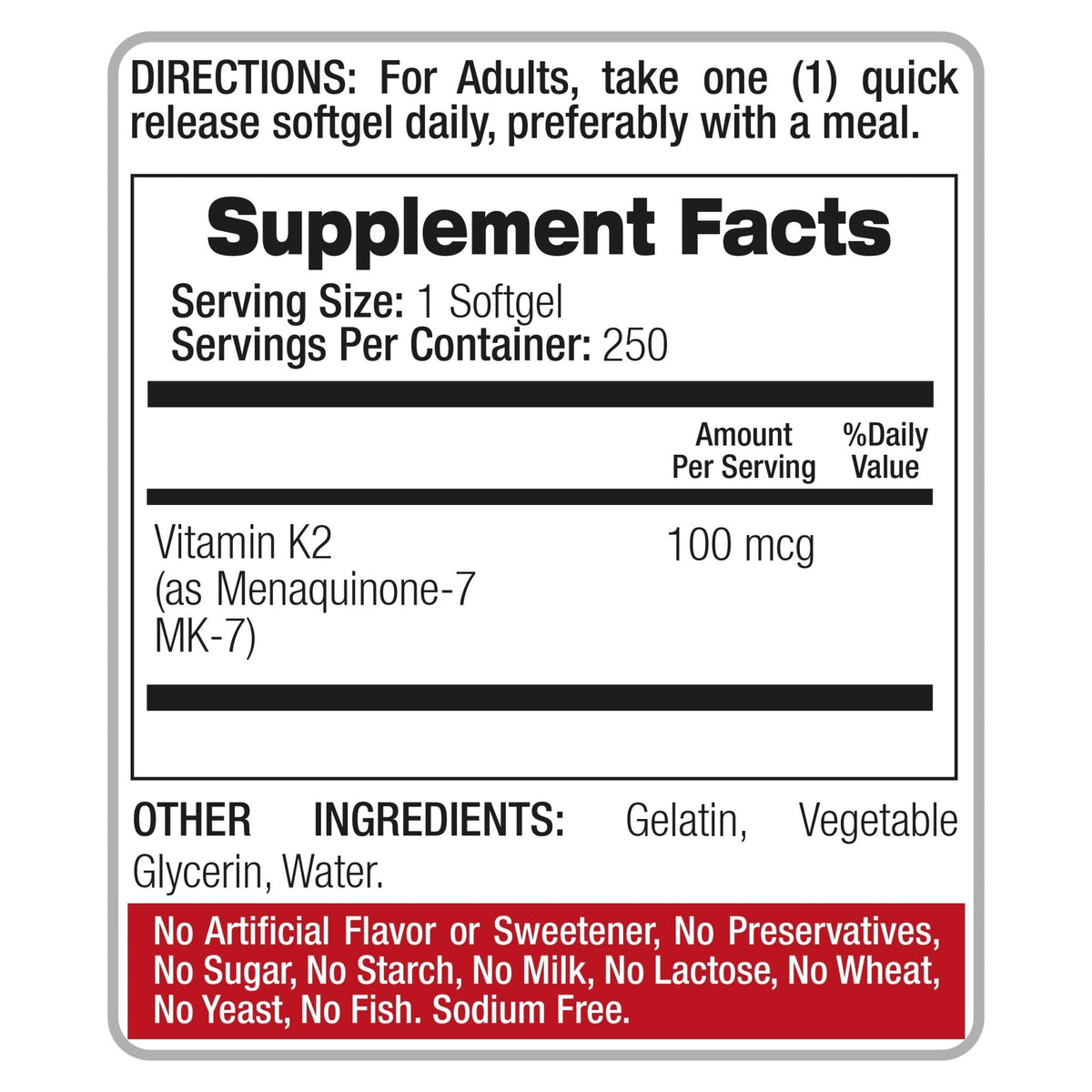 FITO MEDIC'S Lab | Vitamin k2 | k2 Vitamin Supplement | Vitamin k | 250 softgels | 100 mcg | - PrimeBioHealth - canada supplements