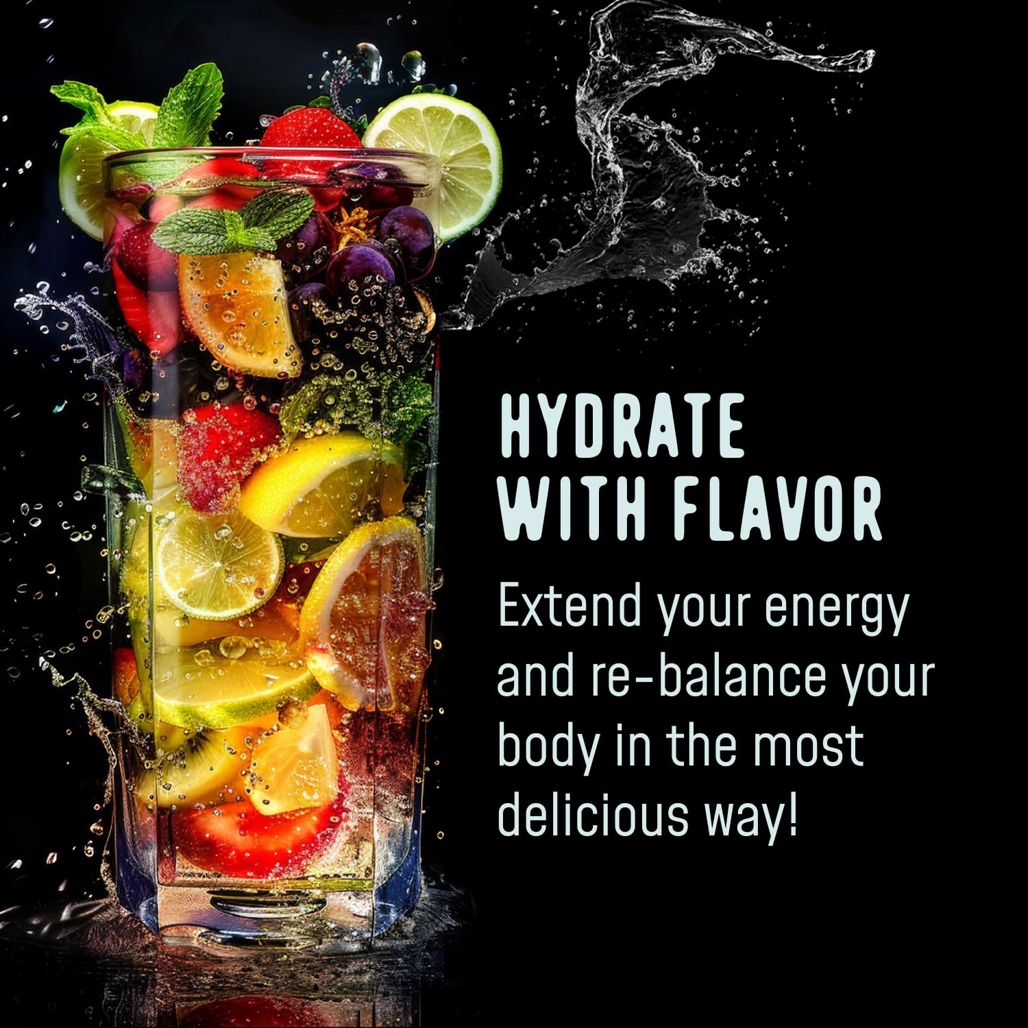 FlavCity Electrolytes Powder Packets - 28 Hydration Packets, Variety Pack - No Added Sugar - Hydration Powder with Real Fruit & Unrefined Sea Salt - PrimeBioHealth - canada supplements