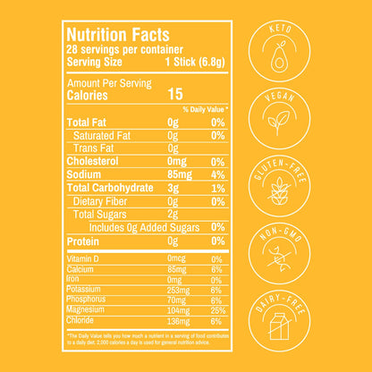 FlavCity Pineapple Coconut Electrolytes Powder Packets - 28 Hydration Packets - No Added Sugar - Hydration Powder with Real Fruit & Unrefined Sea Salt - PrimeBioHealth - canada supplements