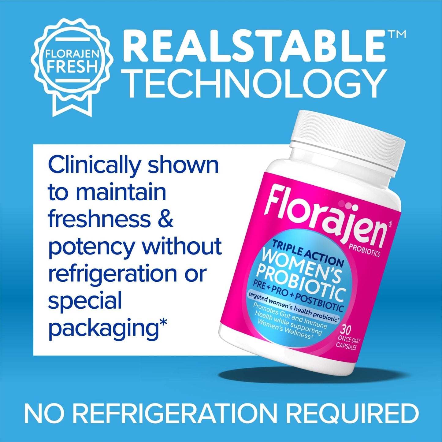 Florajen Women's Complete Triple-Action Prebiotic + Probiotic + Postbiotic for Digestive & Immune Support - Fast-Acting Relief from Constipation & Bloating - PrimeBioHealth - canada supplements