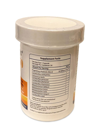 FloraTummys 50 High Potency Adult Probiotic, 50 Billion CFU, Prebiotics, Dairy Free, Gluten Free Probiotic, Non-GMO, Sugar-Free, Made in USA - PrimeBioHealth - canada supplements